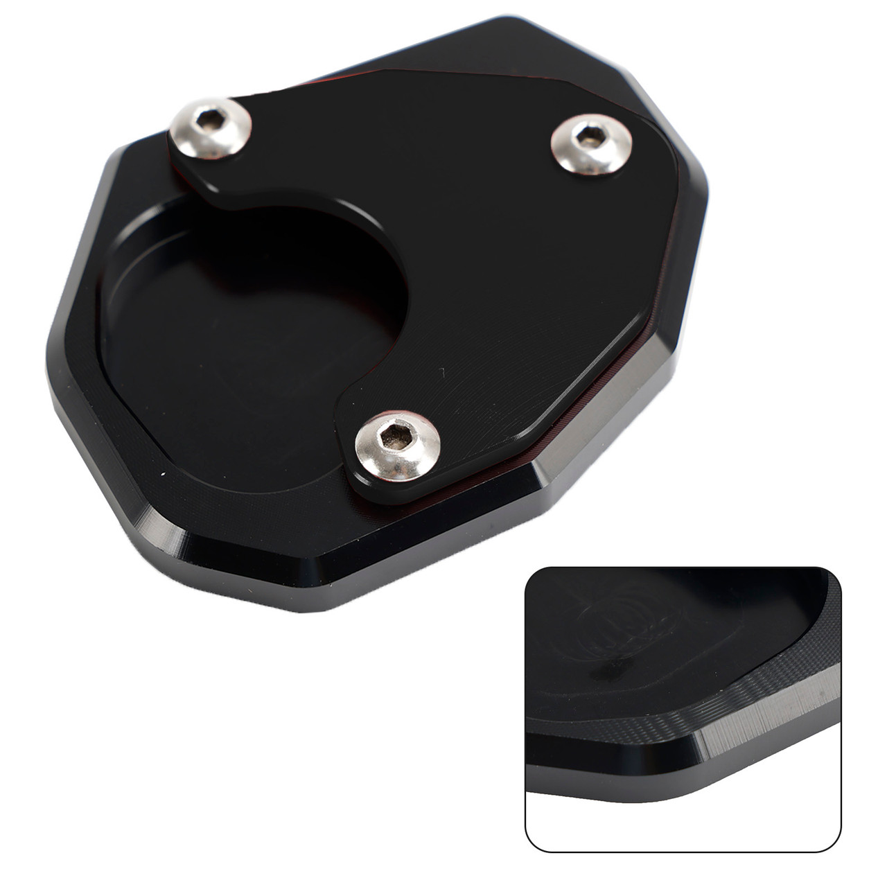 Motorcycle Kickstand Enlarge Plate Pad fit for Trident 660 2021 BLK