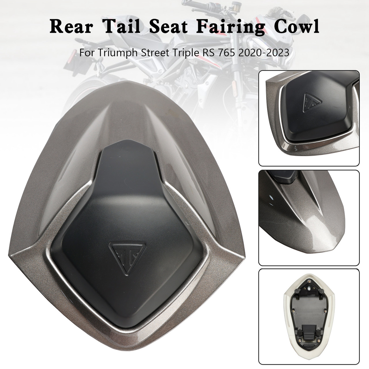 Rear Tail Seat Fairing Cowl Cover For Street Triple RS 765 2020-2024 Gray 