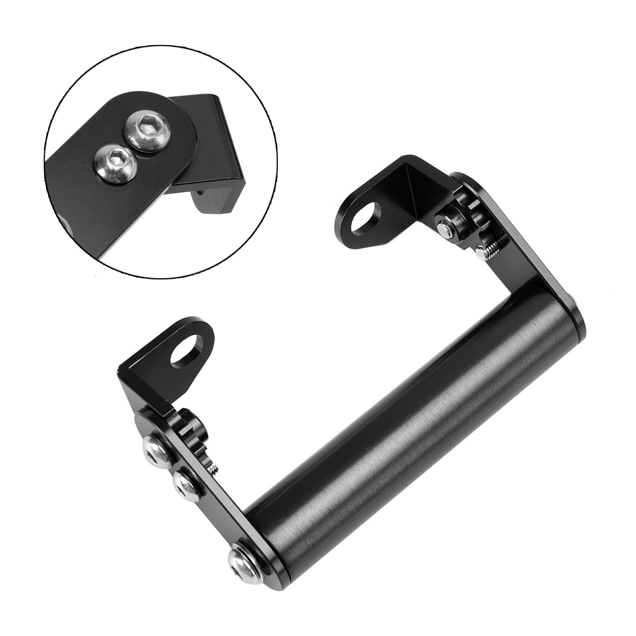 Phone Navigation Bracket Gps Extend Bracket 22Mm Black For Motorbike Motocycle