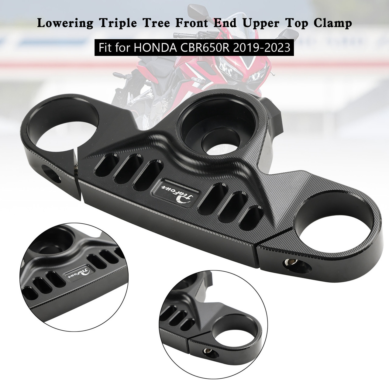 Lowering Triple Tree Front End Upper Top Clamp For HONDA CBR650R 2019-2023