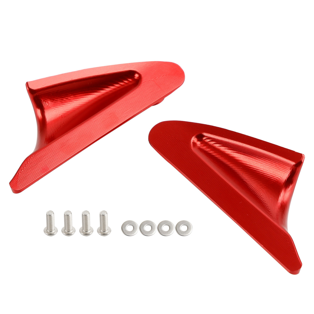 Red mirror delete blanking block off plates fits Ducati Panigale 1199 899 12-15