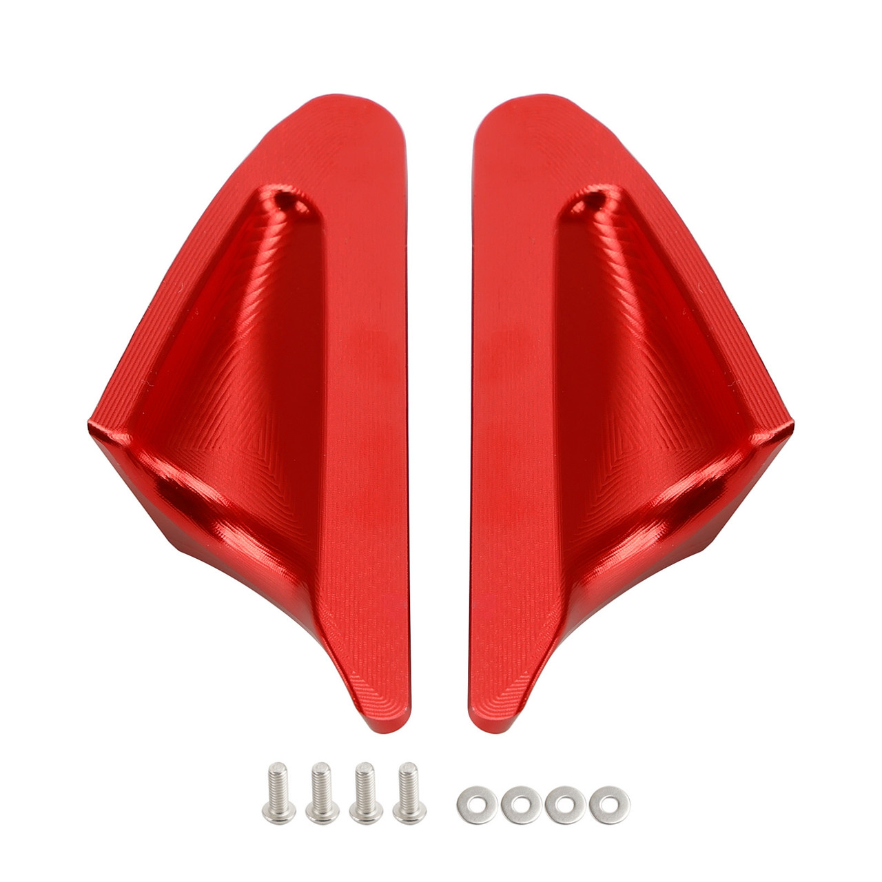 Red mirror delete blanking block off plates fits Ducati Panigale 1199 899 12-15