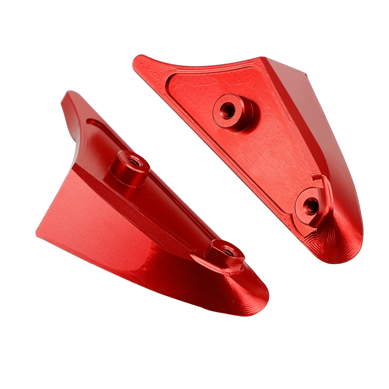 Red mirror delete blanking block off plates fits Ducati Panigale 1199 899 12-15