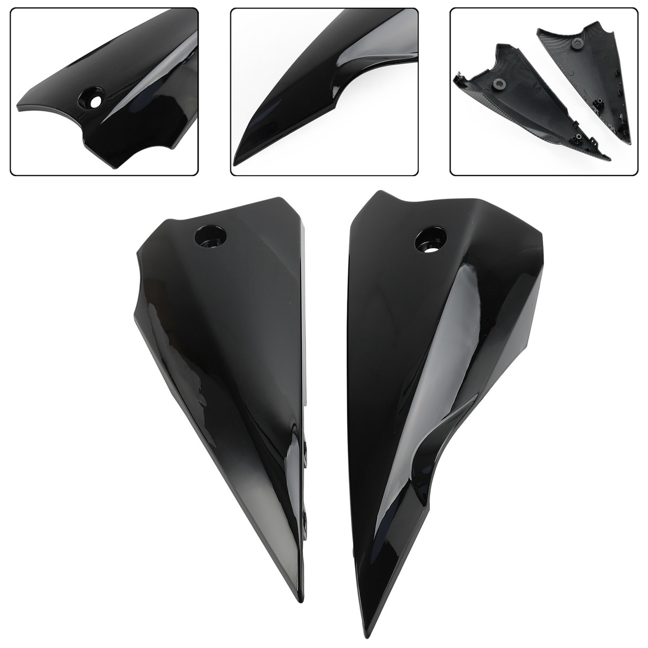 Upper Belly Pan Panels lower side Fairing For Suzuki GSX-S 1000 2015-2020 Black