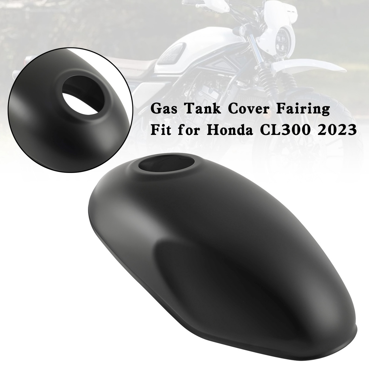 Gas Tank Cover Guard Fairing Protector For Honda CL300 2023 Black
