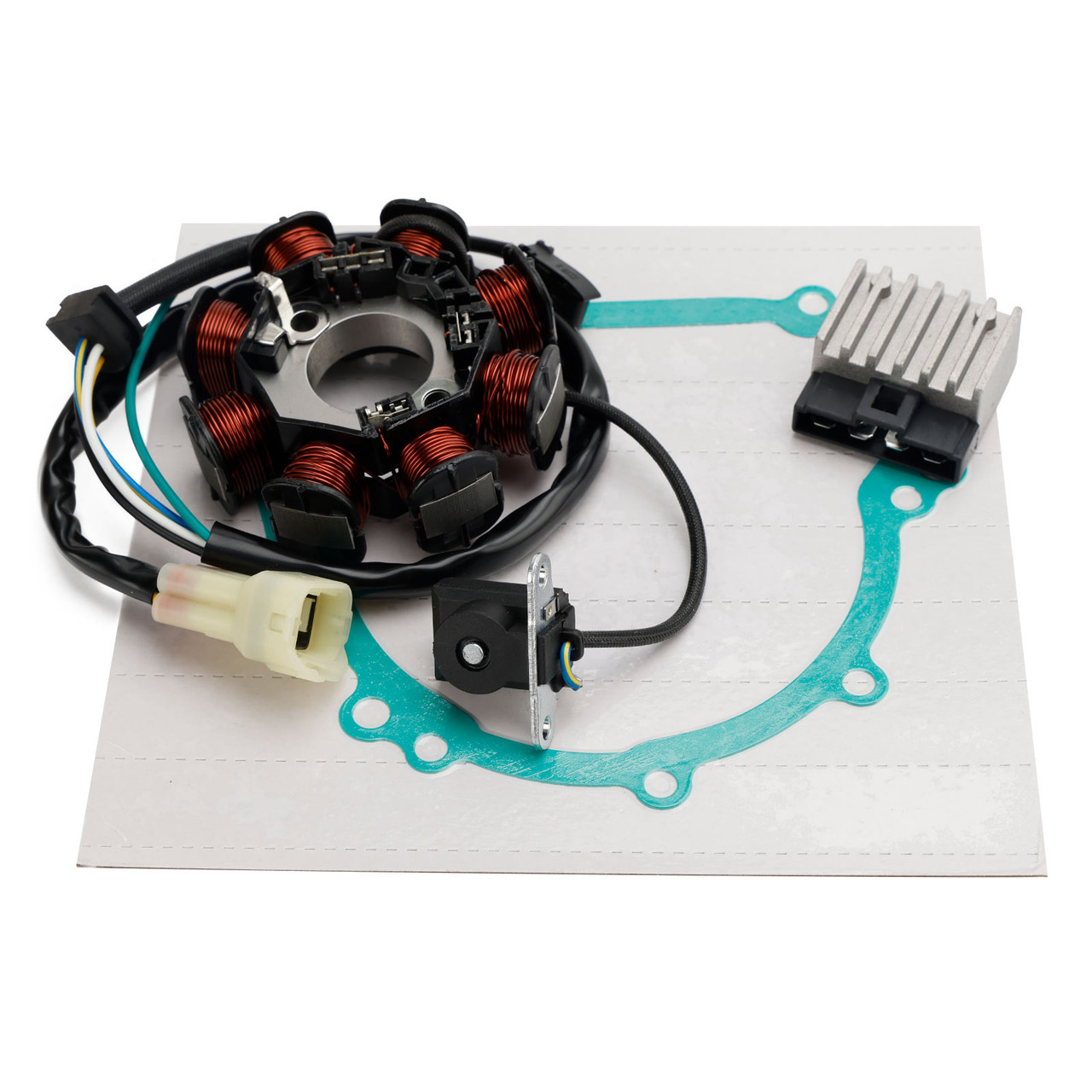 Generator Stator Regulator & Gasket For Kawasaki Wind 125 BR 125 BR125-B2 2005