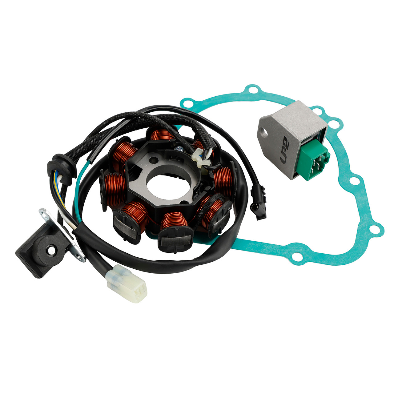 Generator Stator Regulator & Gasket For Kawasaki KLX 140 KLX140L KLX140G 08-2023