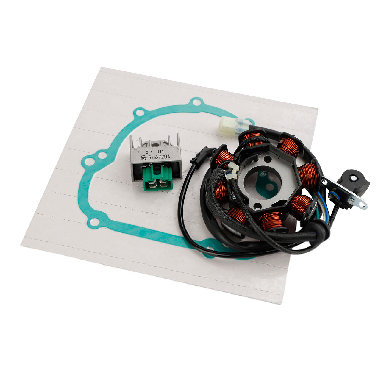 Generator Stator Regulator & Gasket For Kawasaki KLX 140 KLX140L KLX140G 08-2023