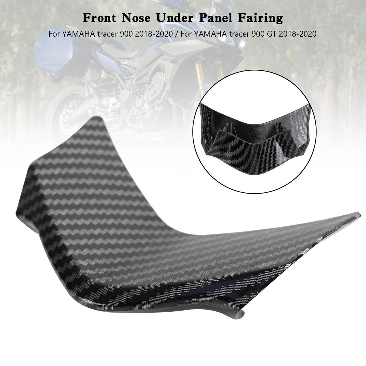 Front Nose Under Panel Fairing For Yamaha Tracer 900 / GT 2018-2020 Carbon