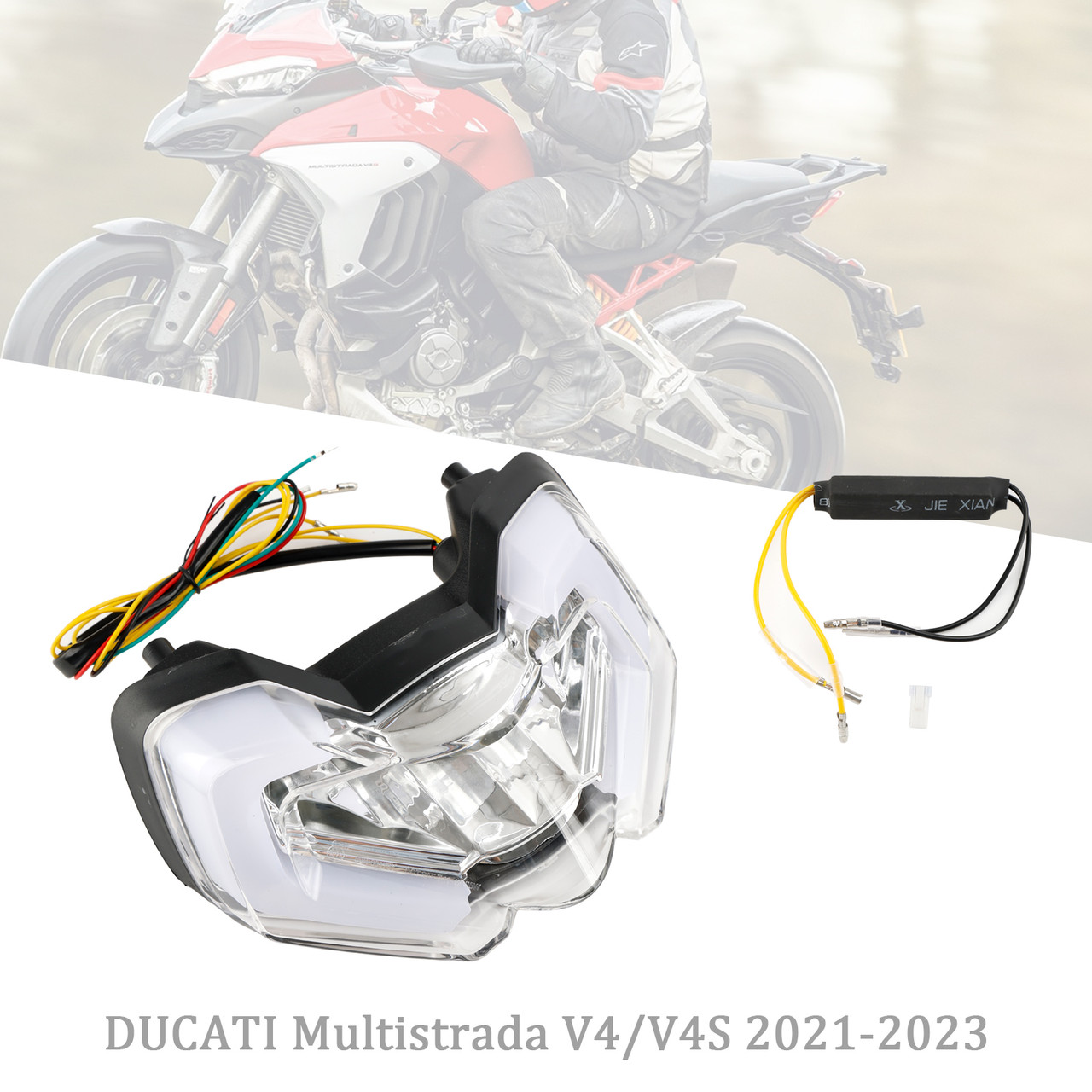 Tail Light Integrated Turn Signals For DUCATI Multistrada V4S V4 110 21-23 Clear