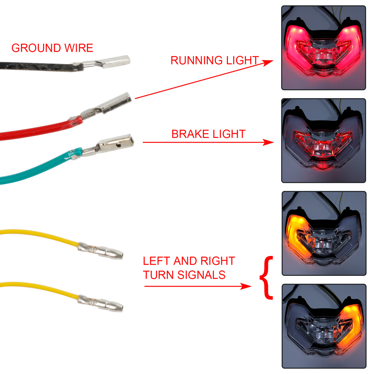 Tail Light Integrated Turn Signals For DUCATI Multistrada V4S V4 110 21-23 Clear