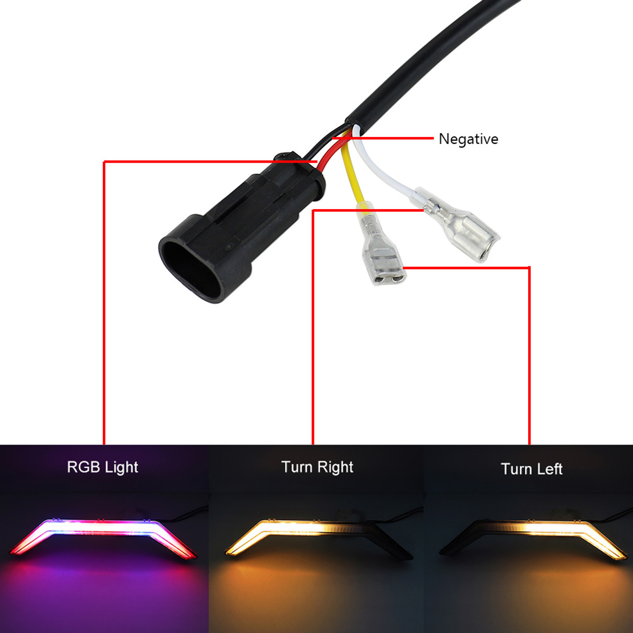 LED RGB Center Grill Light Front Accent Light For Polaris RZR PRO XP 2020-2024