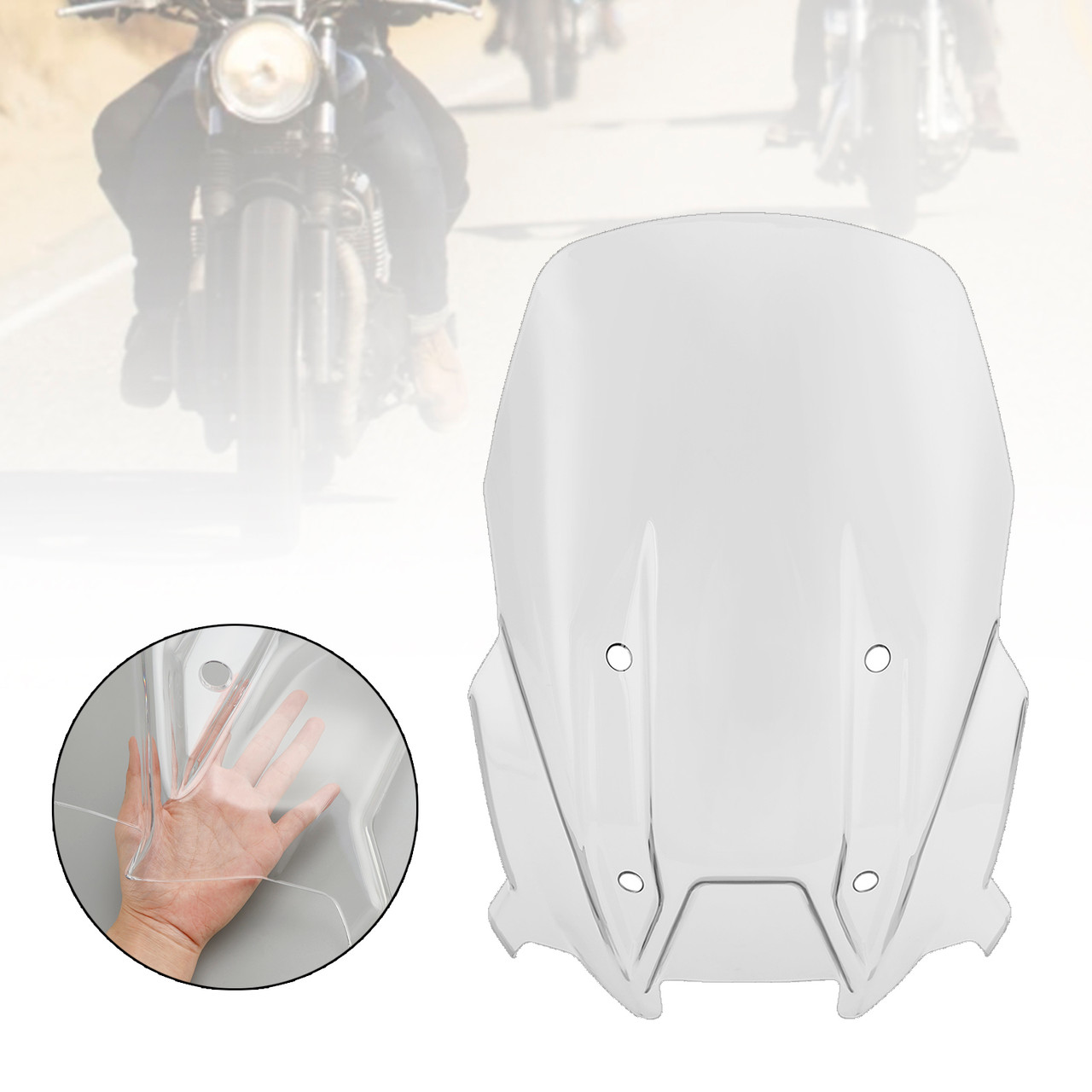 ABS Motorcycle Windshield WindScreen fit for Aprilia Tuareg 660 2022 CLE