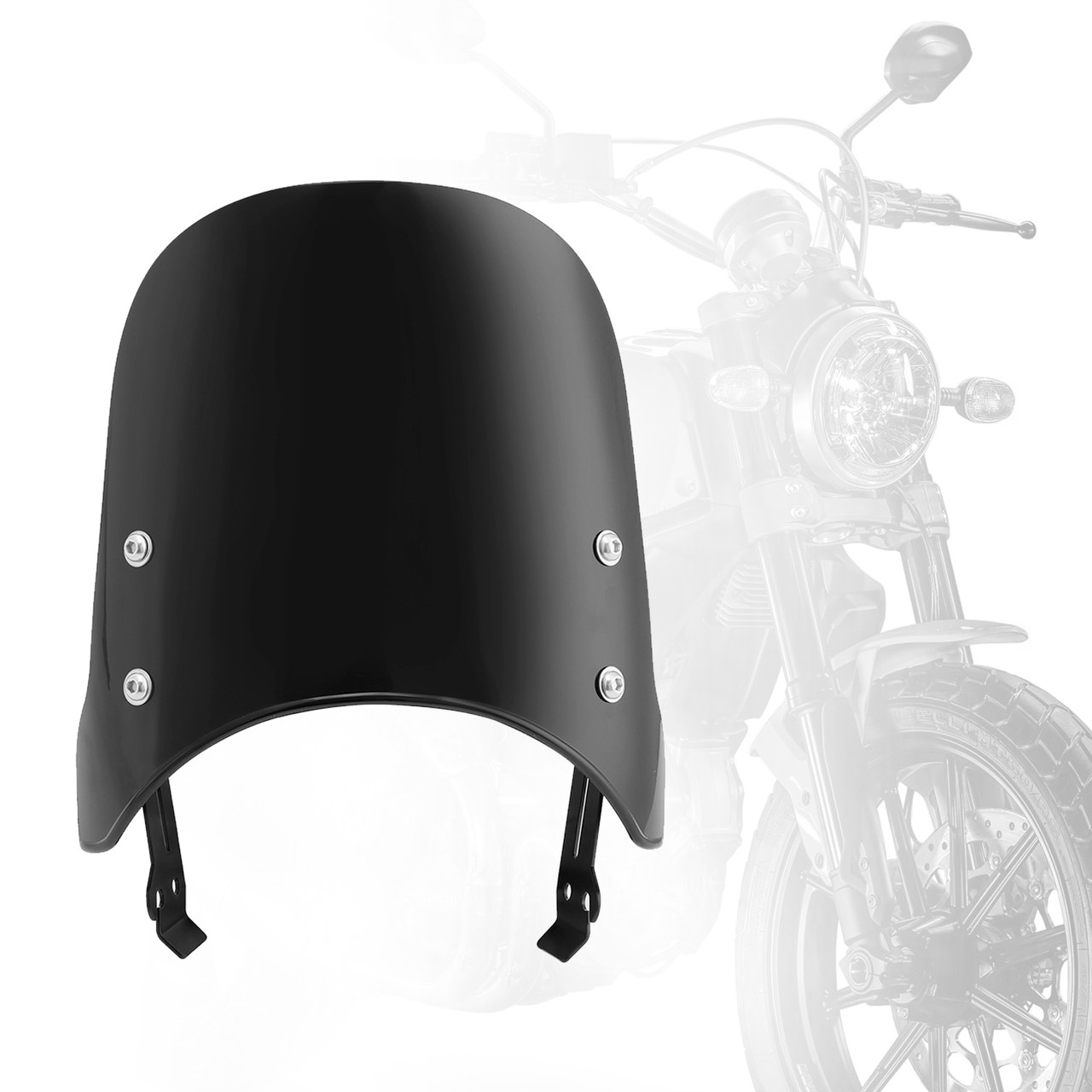 Windshield WindScreen fit for DUCATI Scrambler 800 400 2015-2022 BLK