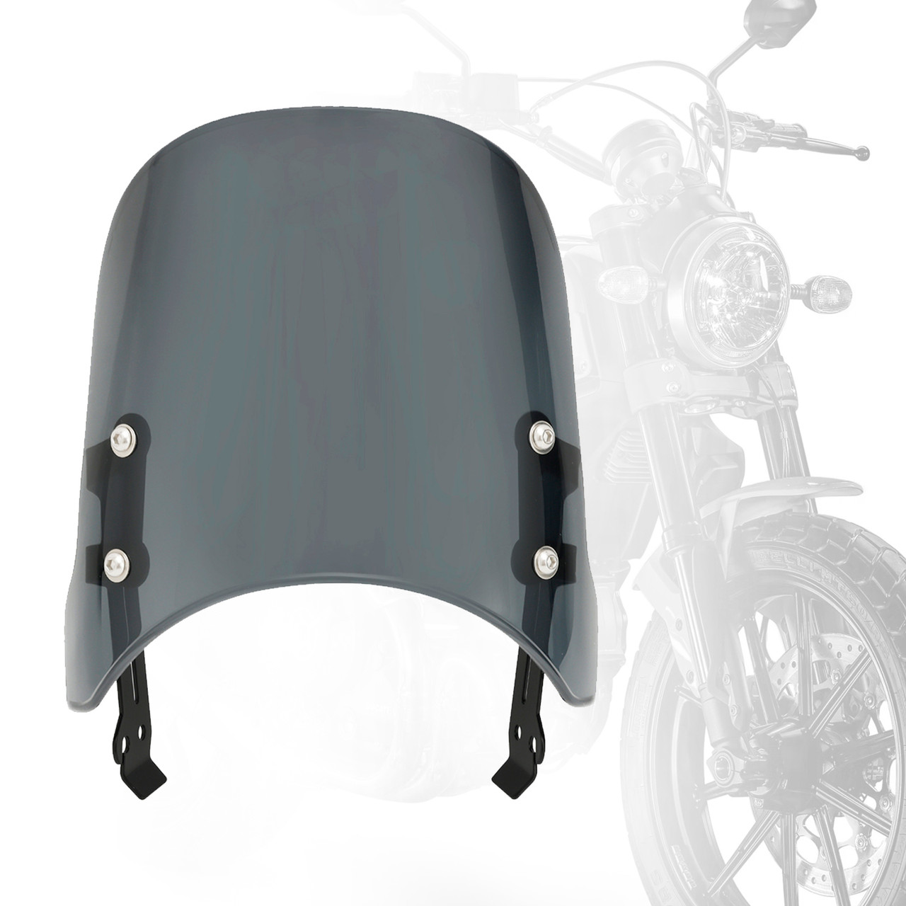 Windshield WindScreen fit for DUCATI Scrambler 800 400 2015-2022 GRAY