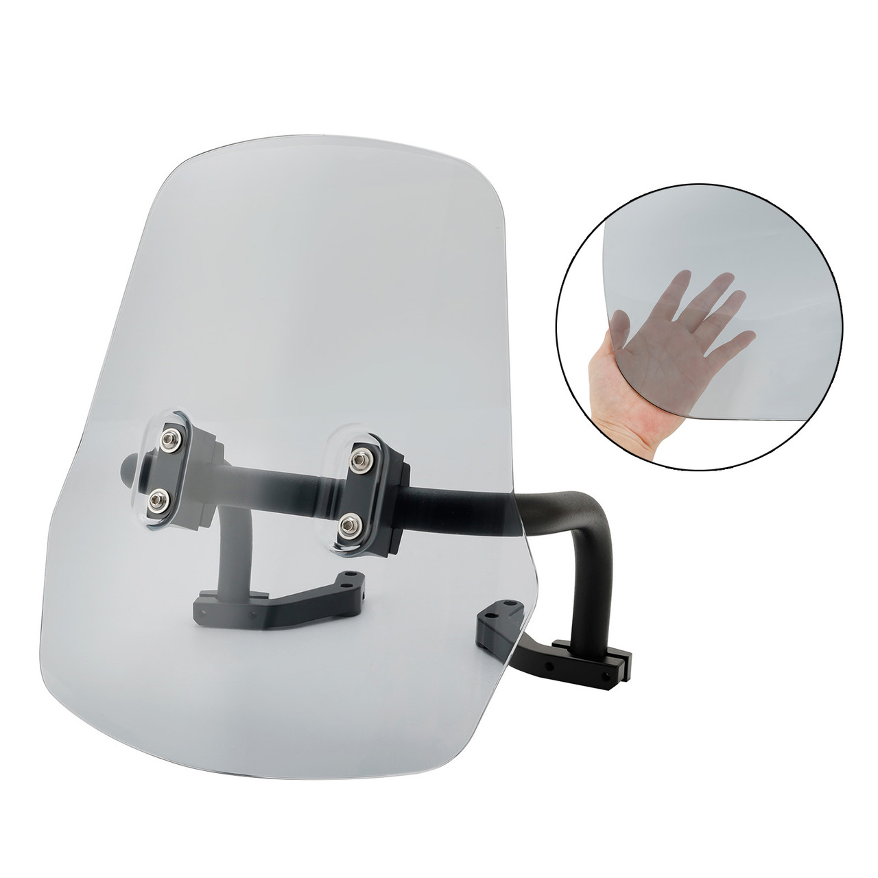 Windshield WindScreen + Bracket fit for HONDA CRF250L/S CRF250M CRF300L 21-22 GRAY