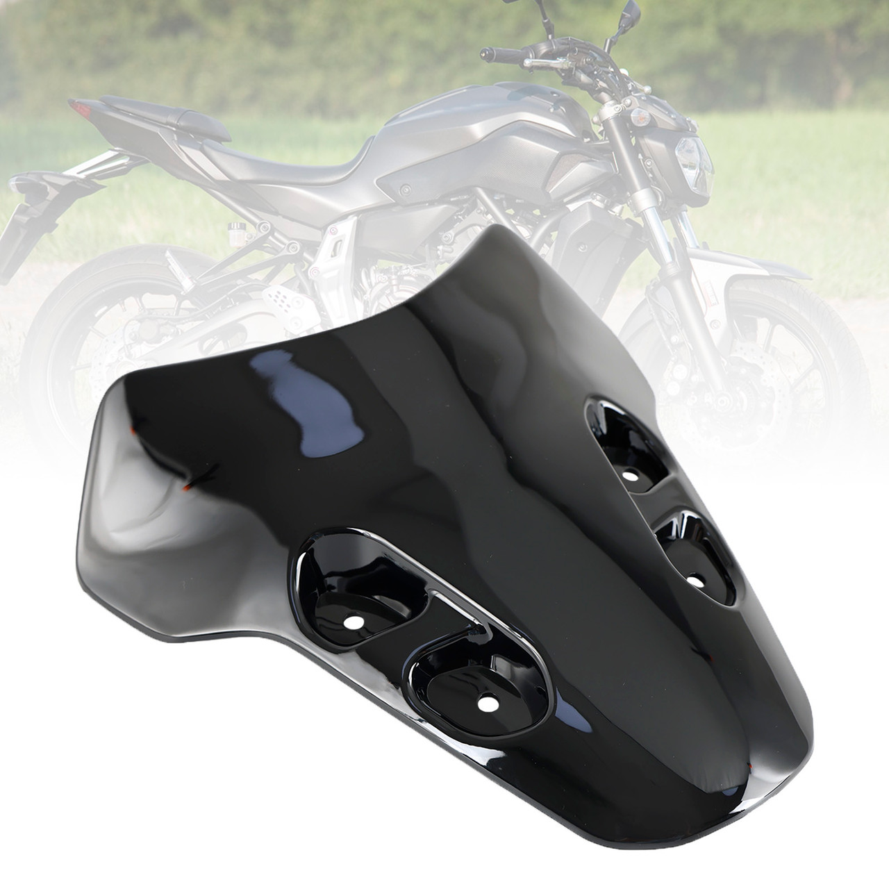 ABS Motorcycle Windshield WindScreen fit for YAMAHA MT-07 MT 07 2021-2023 BLK