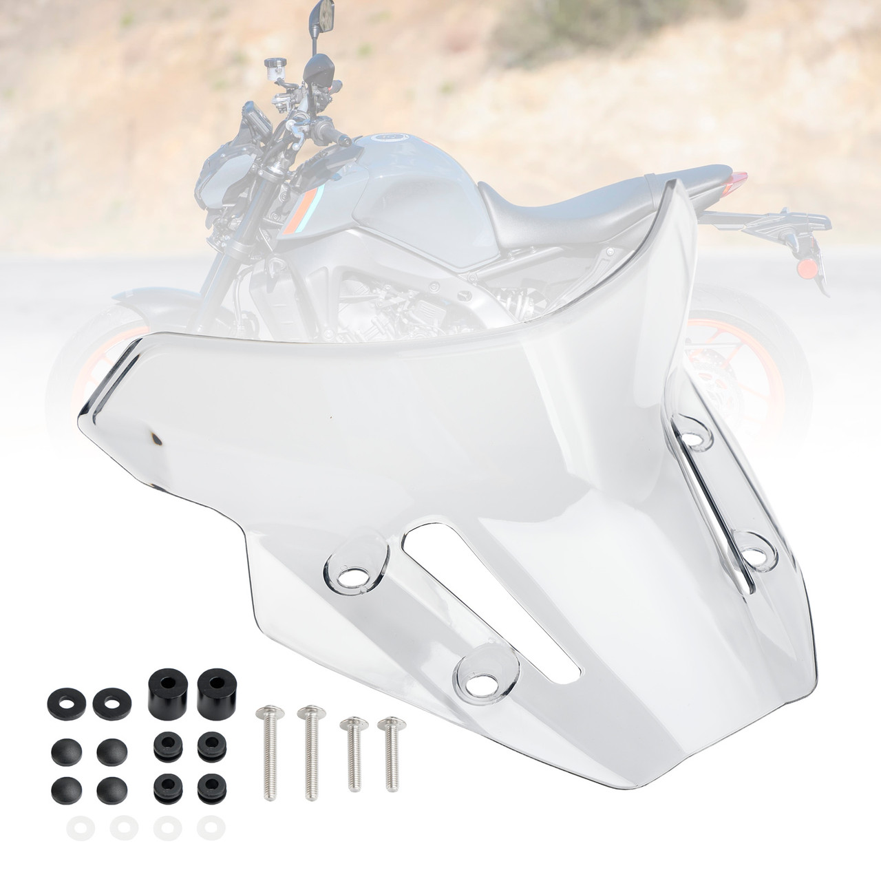 ABS Motorcycle Windshield WindScreen fit for YAMAHA MT-09 MT 09 2021-2023 GRAY
