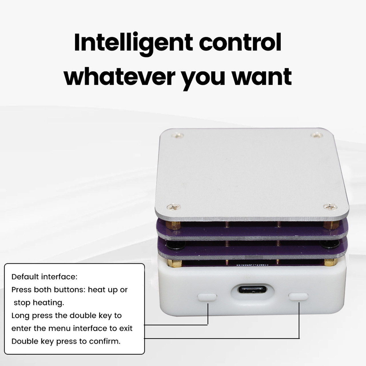 65W Mini Hot Plate PCB Board Soldering LCD Display Soldering Heater Station Option 1