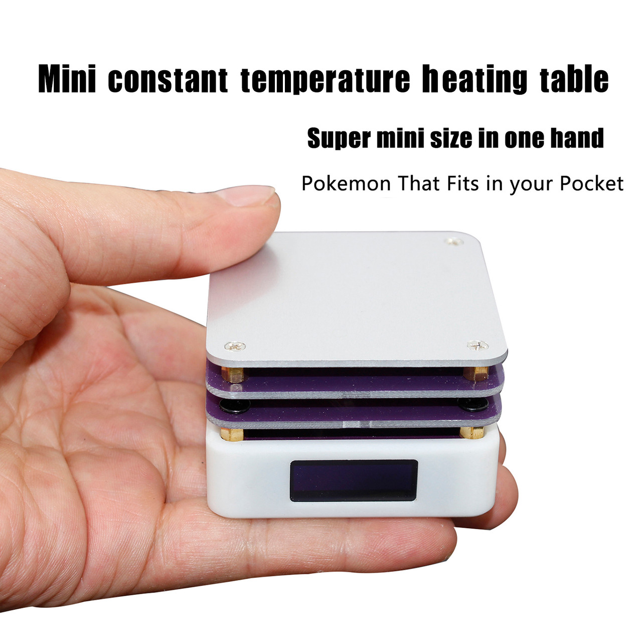 65W Mini Hot Plate PCB Board Soldering LCD Display Soldering Heater Station Option 1