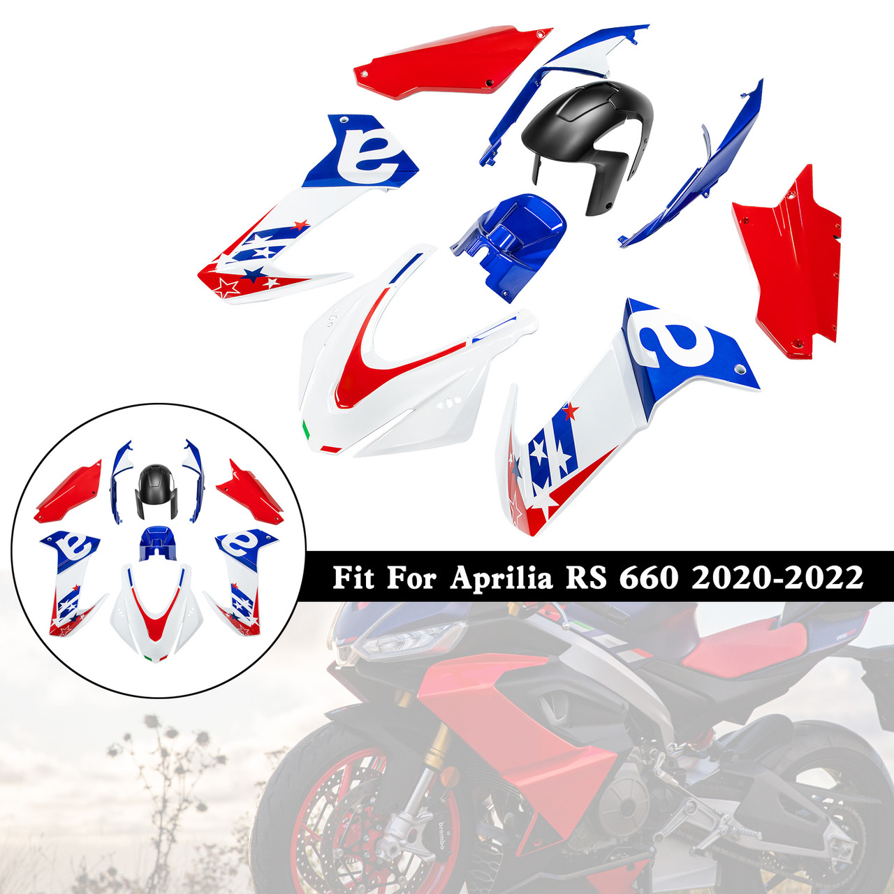 2020-2024 Aprilia RS 660 Amotopart Fairing Kit Generic #2