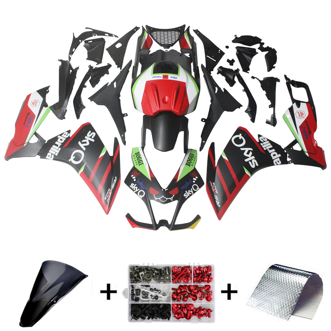 2012-2016 Aprilia RS4 125 50 Amotopart Fairing Kit Generic #114 