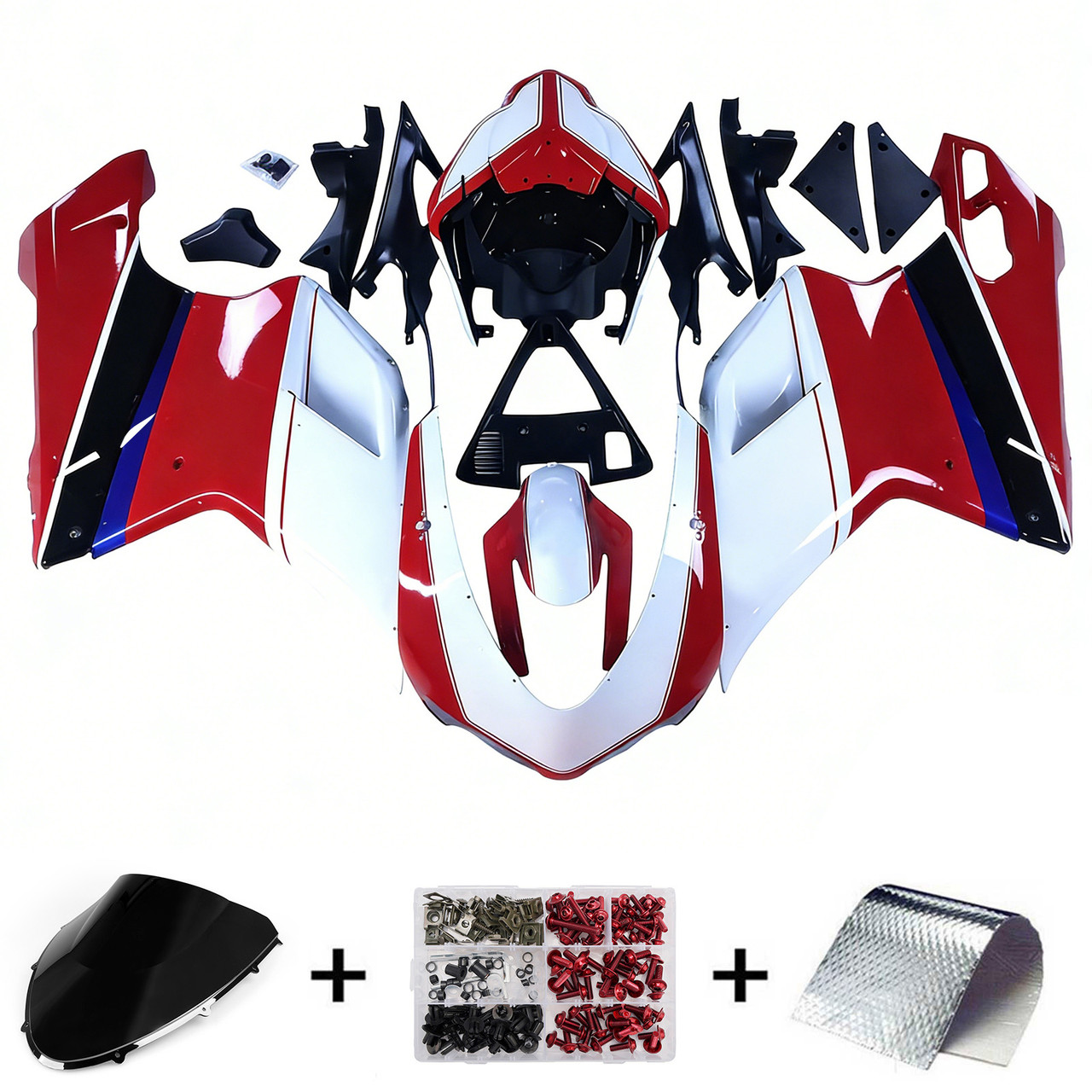 2007-2011 Ducati 1098/1198/848 Amotopart Fairing Kit Generic #4