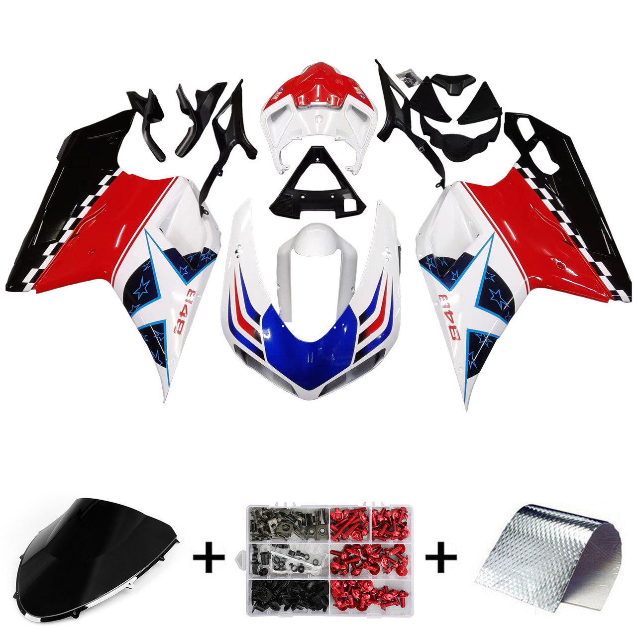 2007-2011 Ducati 1098/1198/848 Amotopart Fairing Kit Generic #15