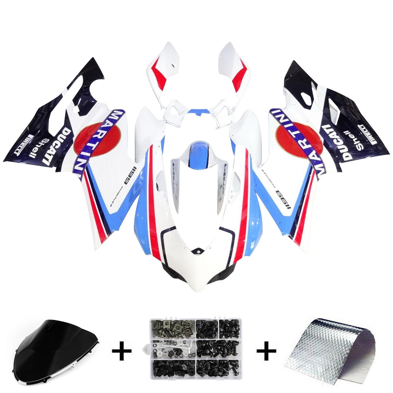 2007-2011 Ducati 1098/1198/848 Amotopart Fairing Kit Generic #108