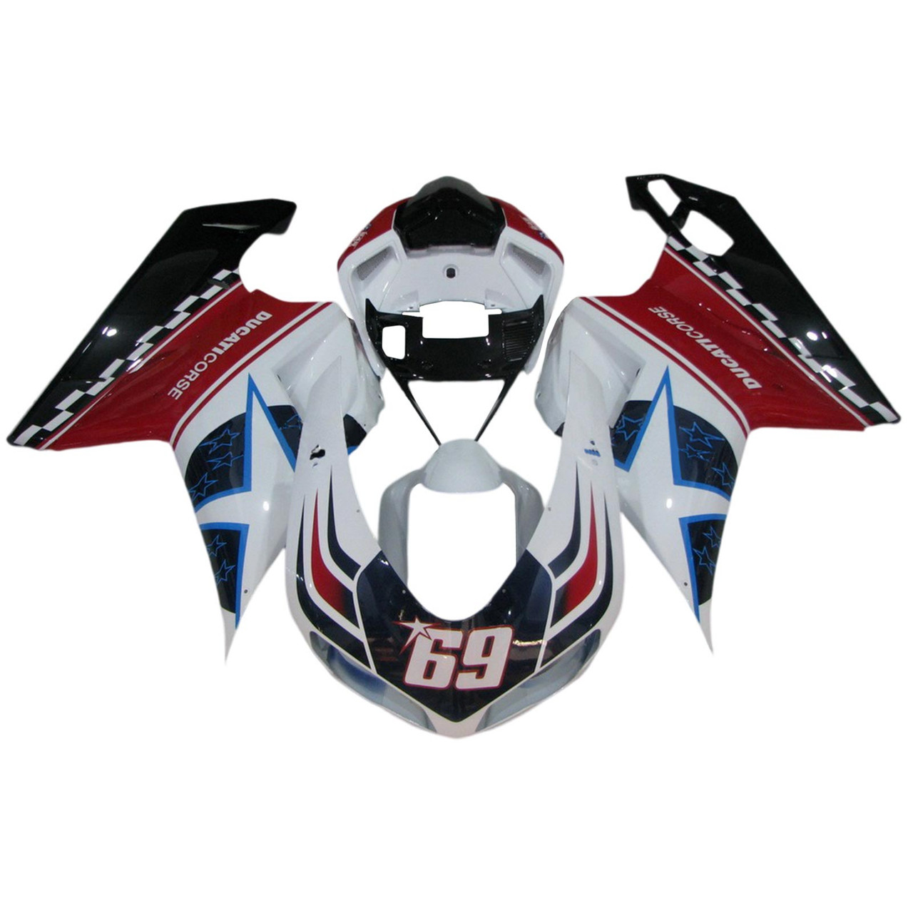 2007-2011 Ducati 1098/1198/848 Amotopart Fairing Kit Generic #109