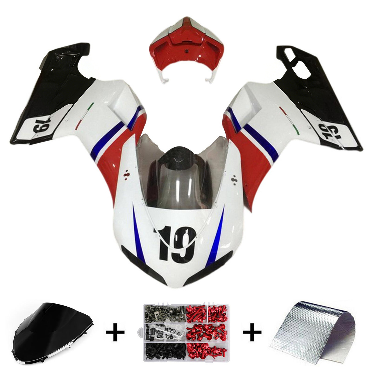 2007-2011 Ducati 1098/1198/848 Amotopart Fairing Kit Generic #122