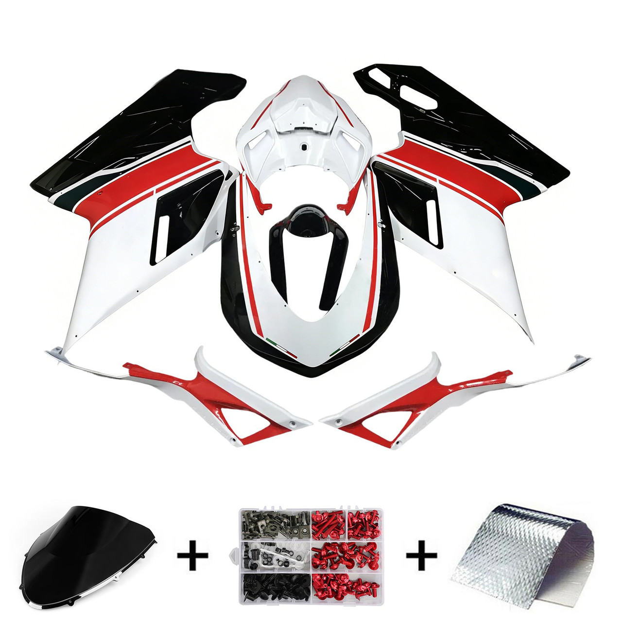 2007-2011 Ducati 1098/1198/848 Amotopart Fairing Kit Generic #124
