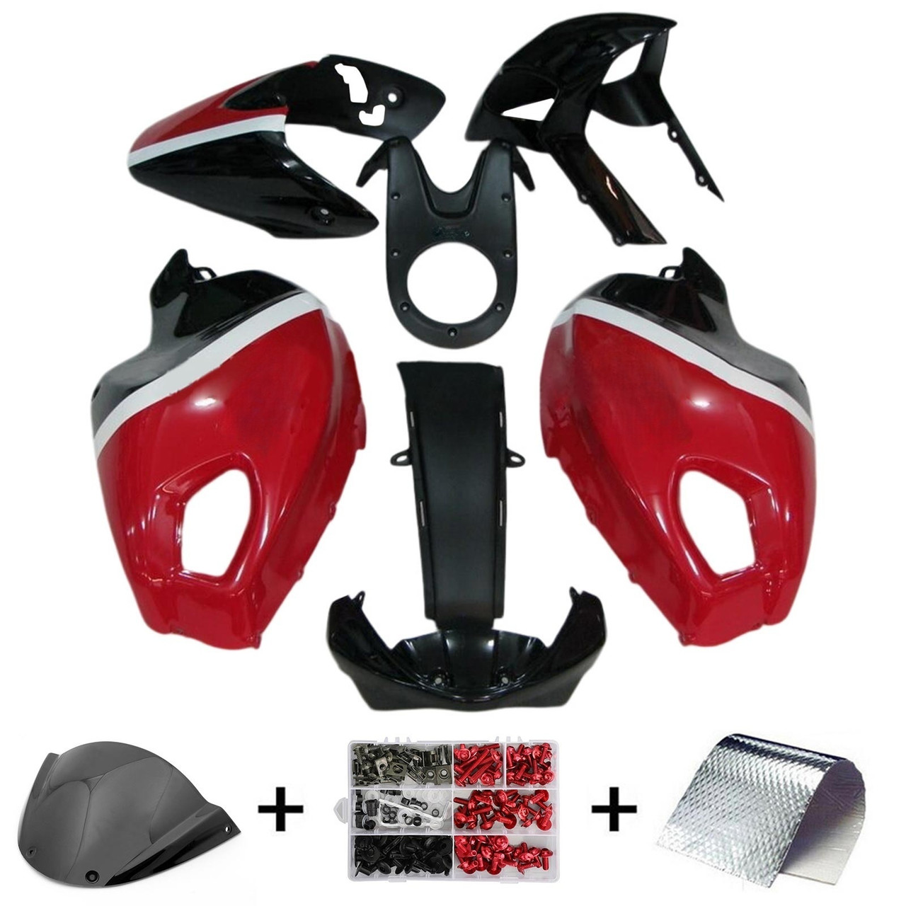 all years Ducati Monster 696/796/1100 S EVO Amotopart Fairing Kit Generic #121