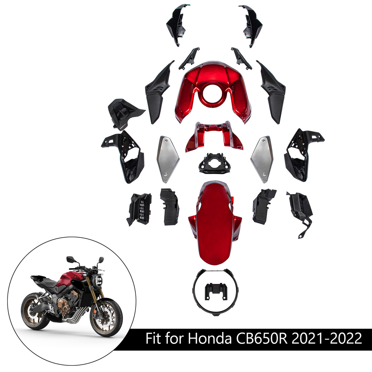 2021-2023 Honda CB650R Amotopart Fairing Kit Generic #40