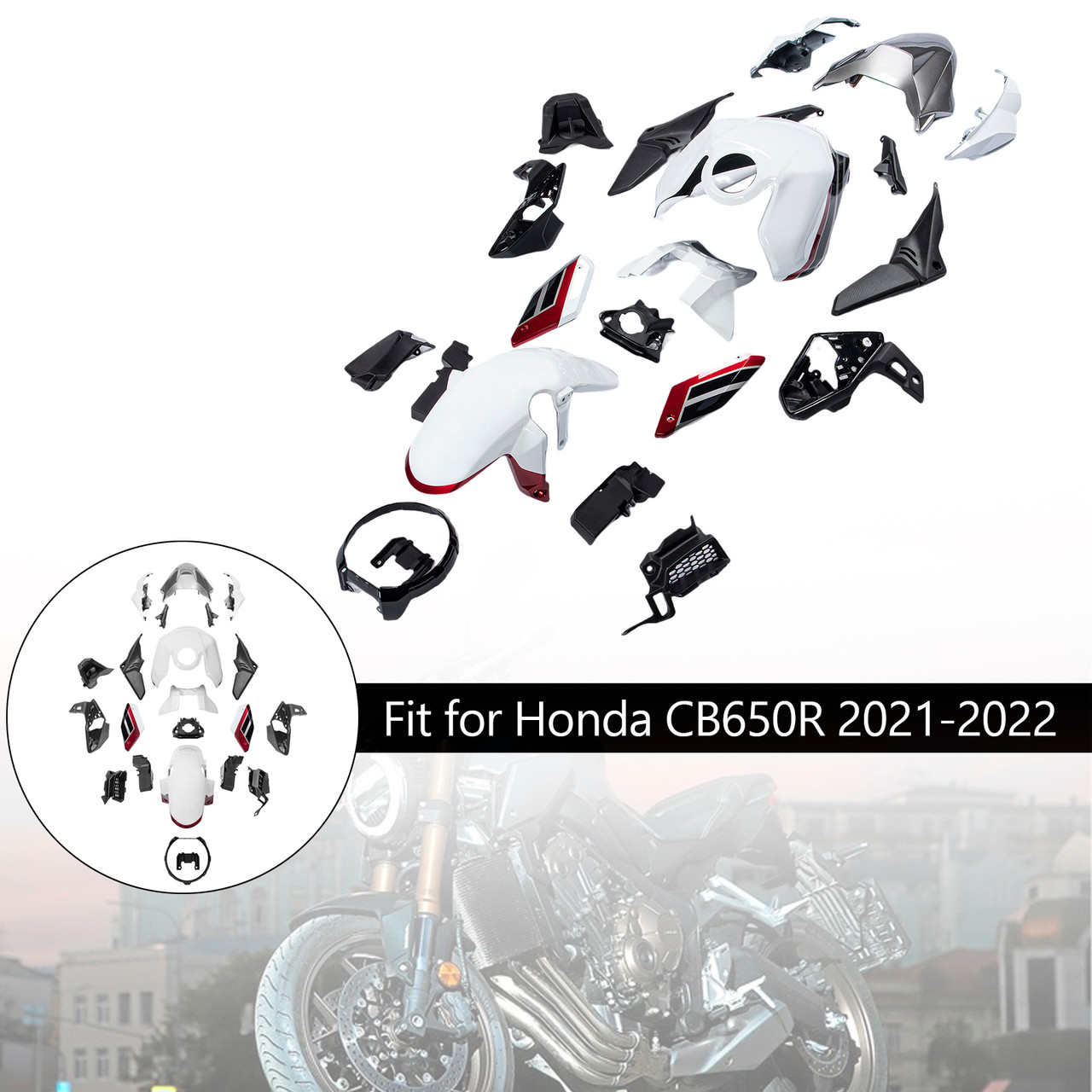 2021-2023 Honda CB650R Amotopart Fairing Kit Generic #41