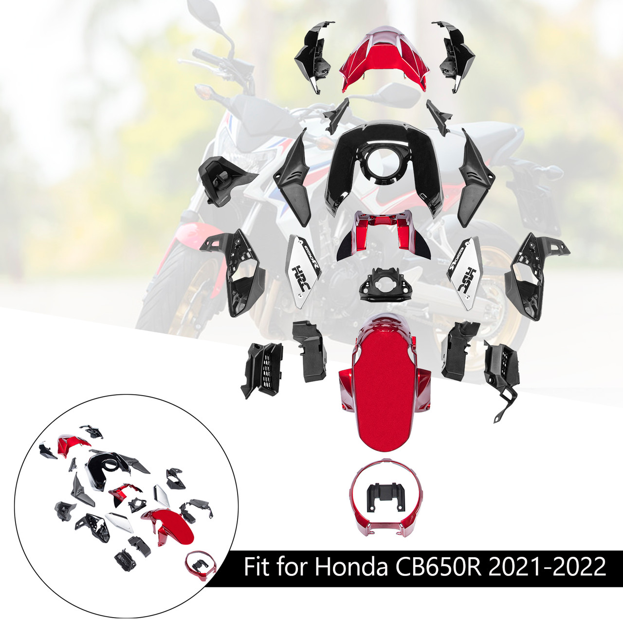2021-2023 Honda CB650R Amotopart Fairing Kit Generic #42