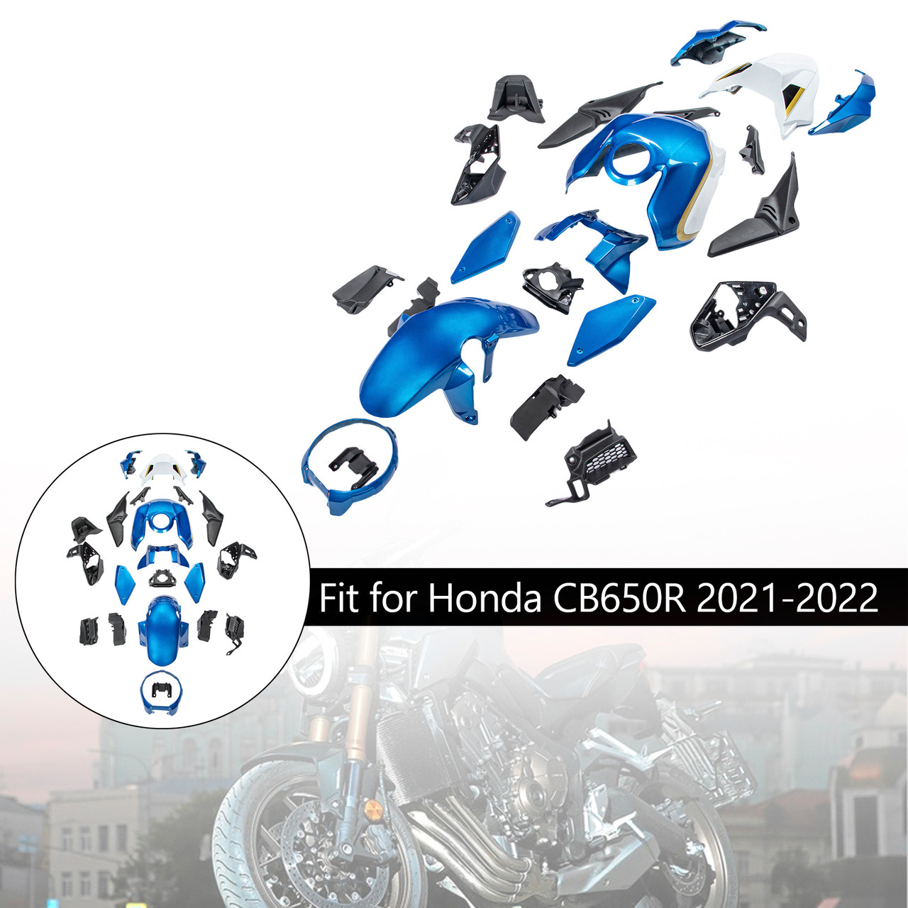 2021-2023 Honda CB650R Amotopart Fairing Kit Generic #44