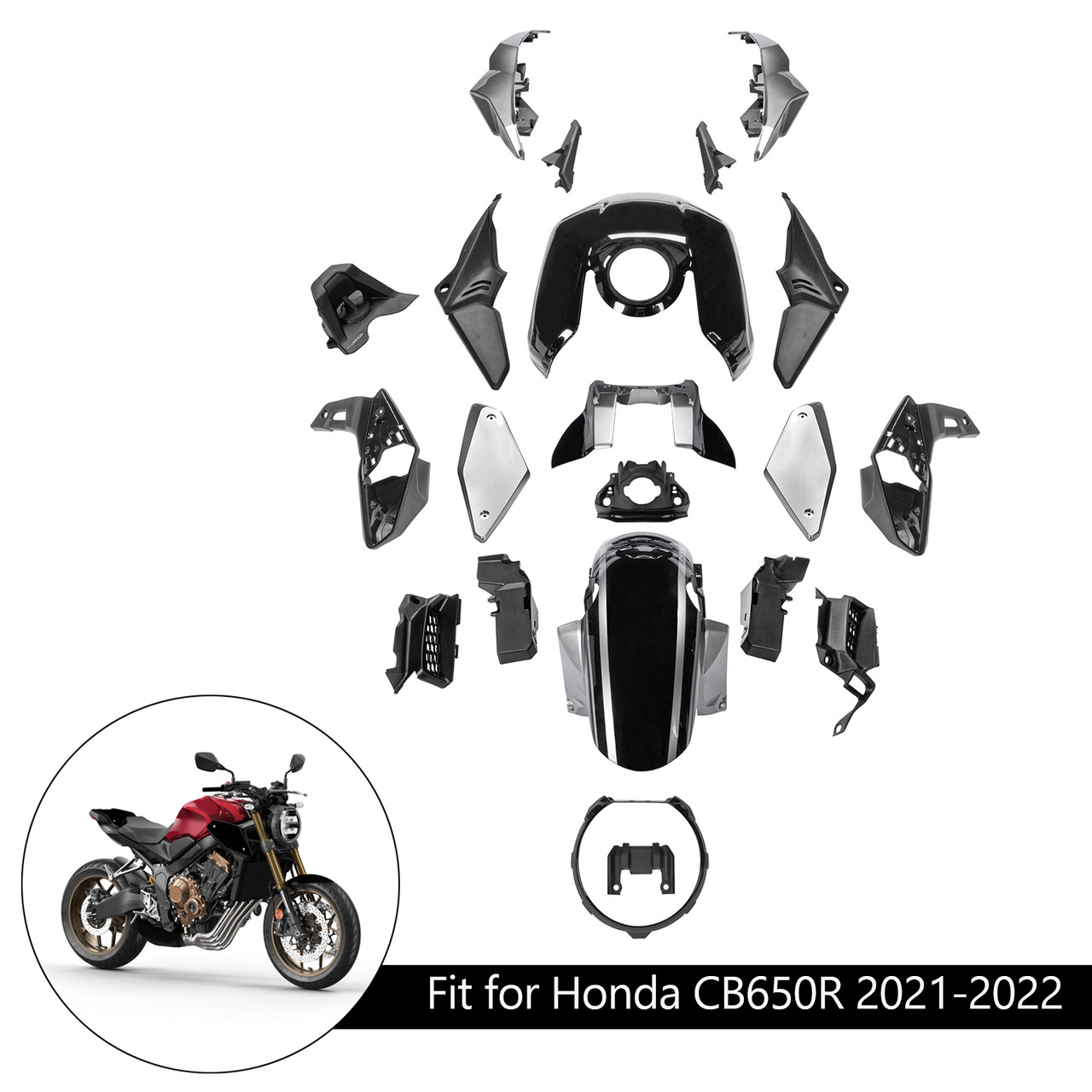 2021-2023 Honda CB650R Amotopart Fairing Kit Generic #45