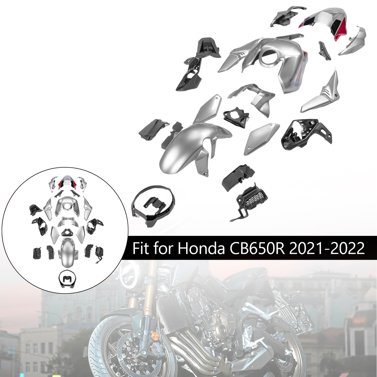 2021-2023 Honda CB650R Amotopart Fairing Kit Generic #49