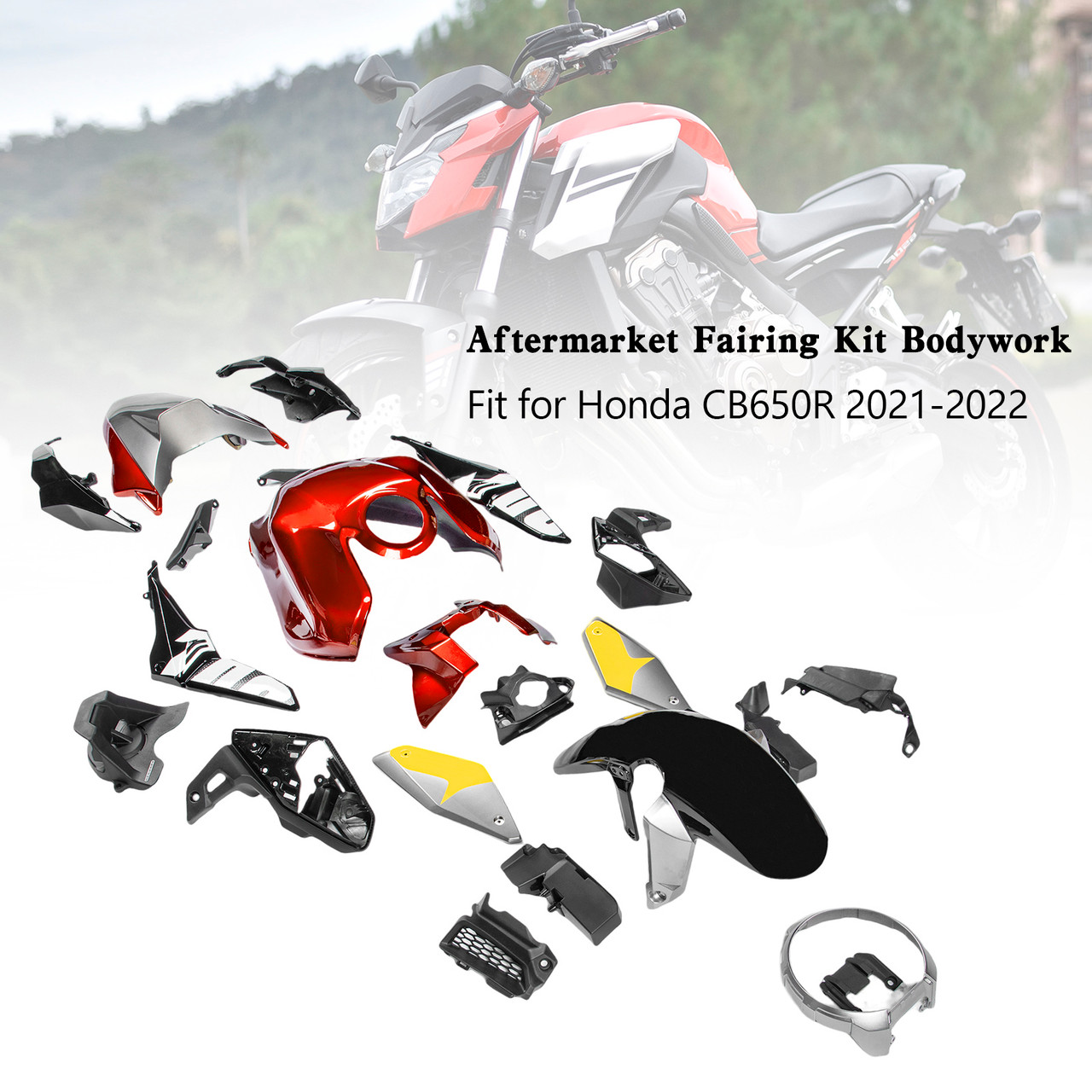 2021-2023 Honda CB650R Amotopart Fairing Kit Generic #50 - Mad Hornets