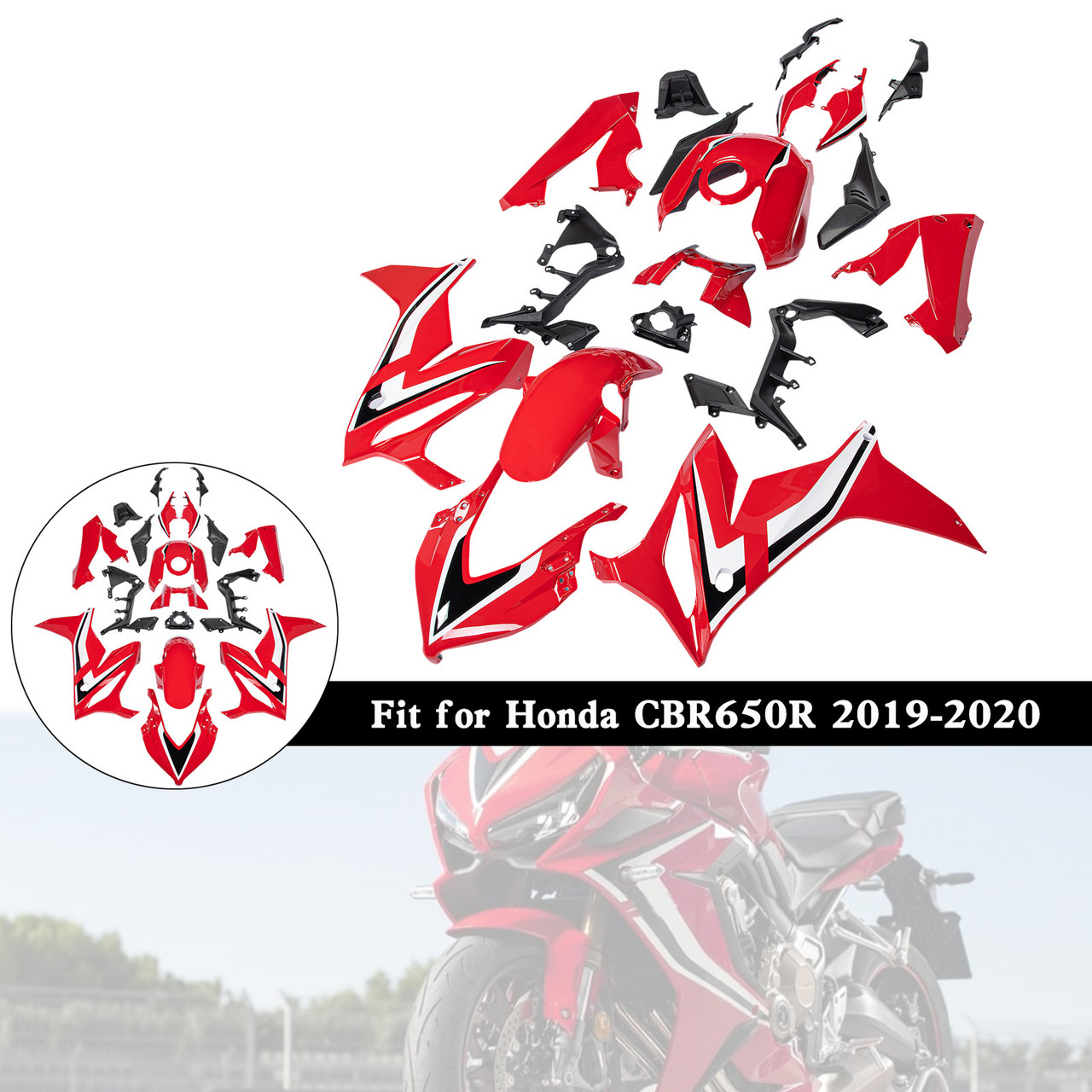 2019-2020 Honda CBR650R Amotopart Fairing Kit Generic #51