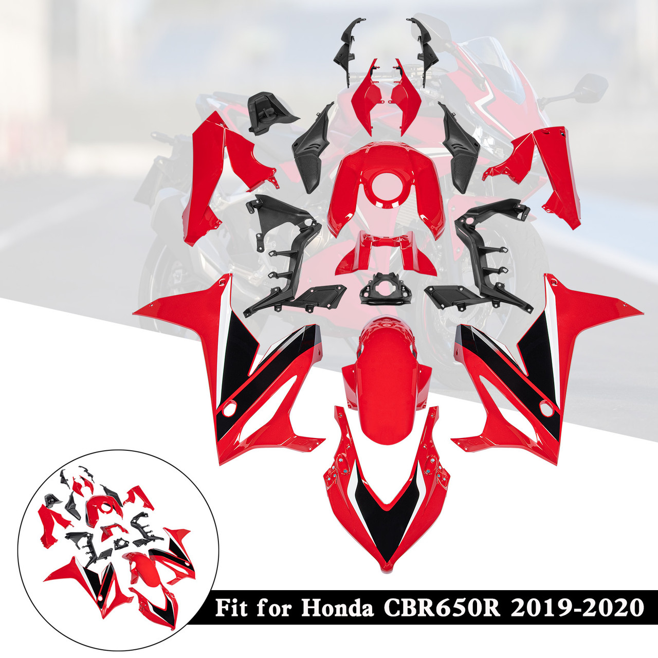 2019-2020 Honda CBR650R Amotopart Fairing Kit Generic #53