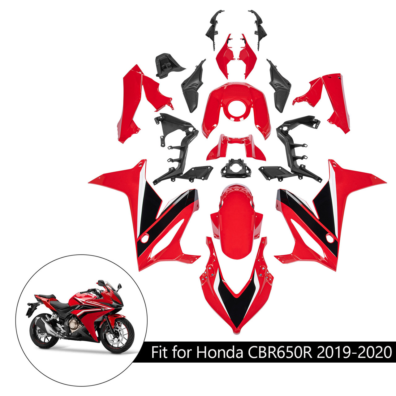 2019-2020 Honda CBR650R Amotopart Fairing Kit Generic #53