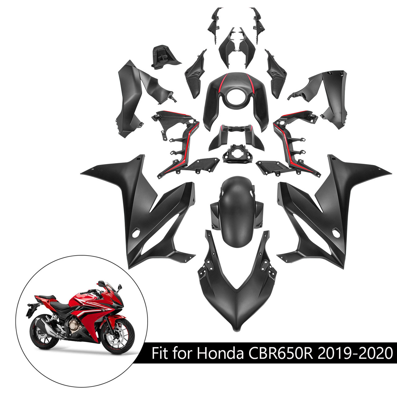 2019-2020 Honda CBR650R Amotopart Fairing Kit Generic #55
