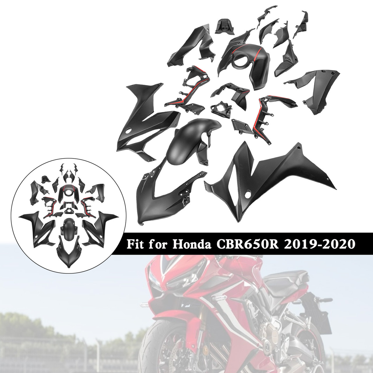 2019-2020 Honda CBR650R Amotopart Fairing Kit Generic #55