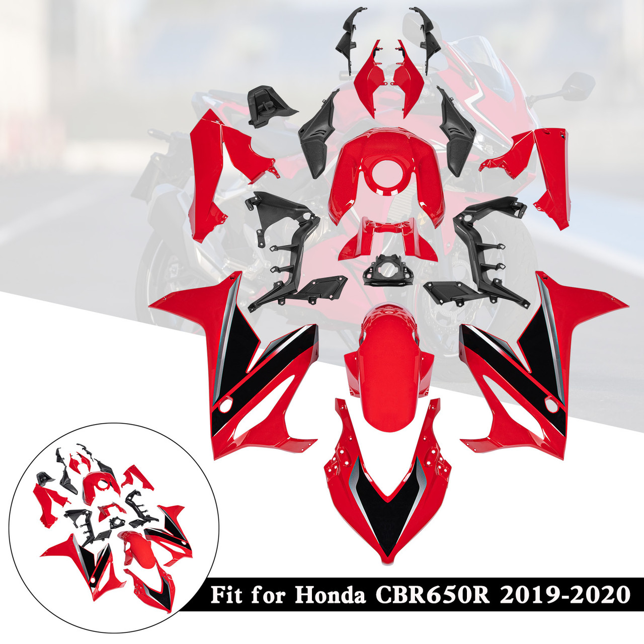 2019-2020 Honda CBR650R Amotopart Fairing Kit Generic #56
