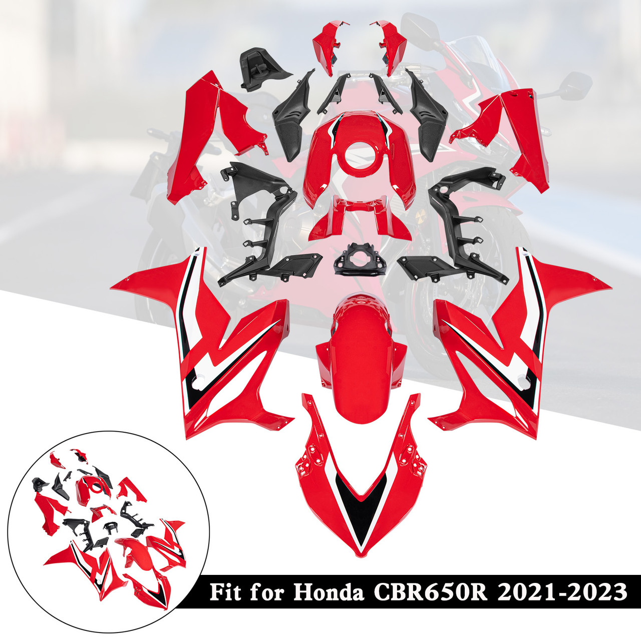 2021-2023 Honda CBR650R Amotopart Fairing Kit Generic #57