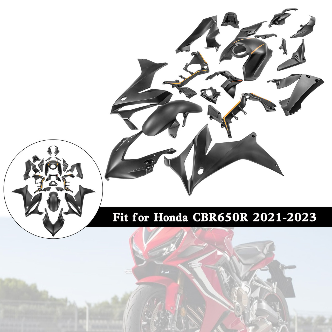 2021-2023 Honda CBR650R Amotopart Fairing Kit Generic #58