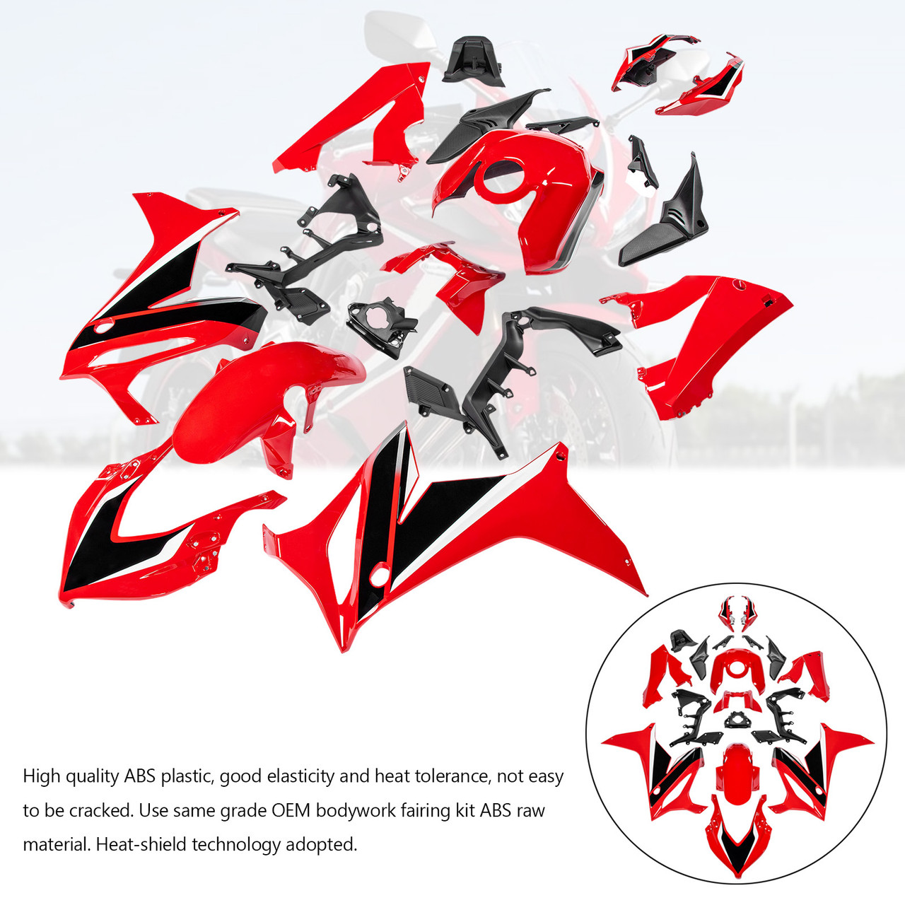 2021-2023 Honda CBR650R Amotopart Fairing Kit Generic #59