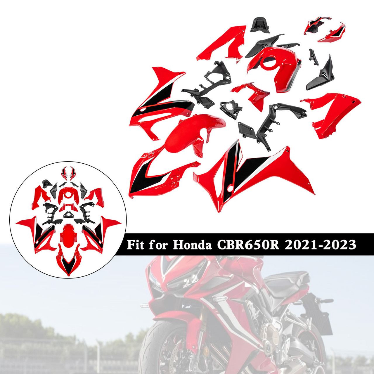 2021-2023 Honda CBR650R Amotopart Fairing Kit Generic #59